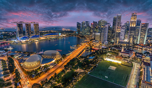 Amazing view of Marina Bay, Singapore